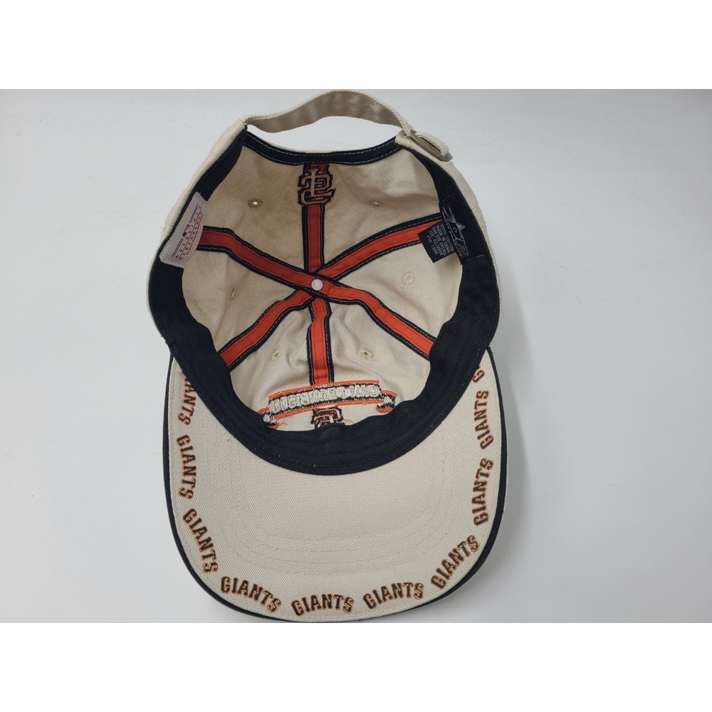 Vintage San Francisco Giants Drew Pearson Strapback (Fits Small) Hat Cap Beige - Picture 12 of 14